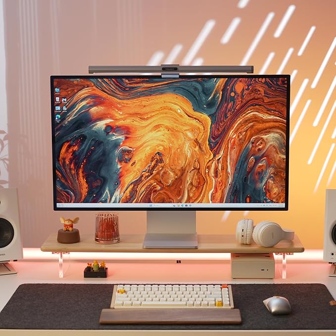 ROCDEER Bamboo Monitor Stand Riser
