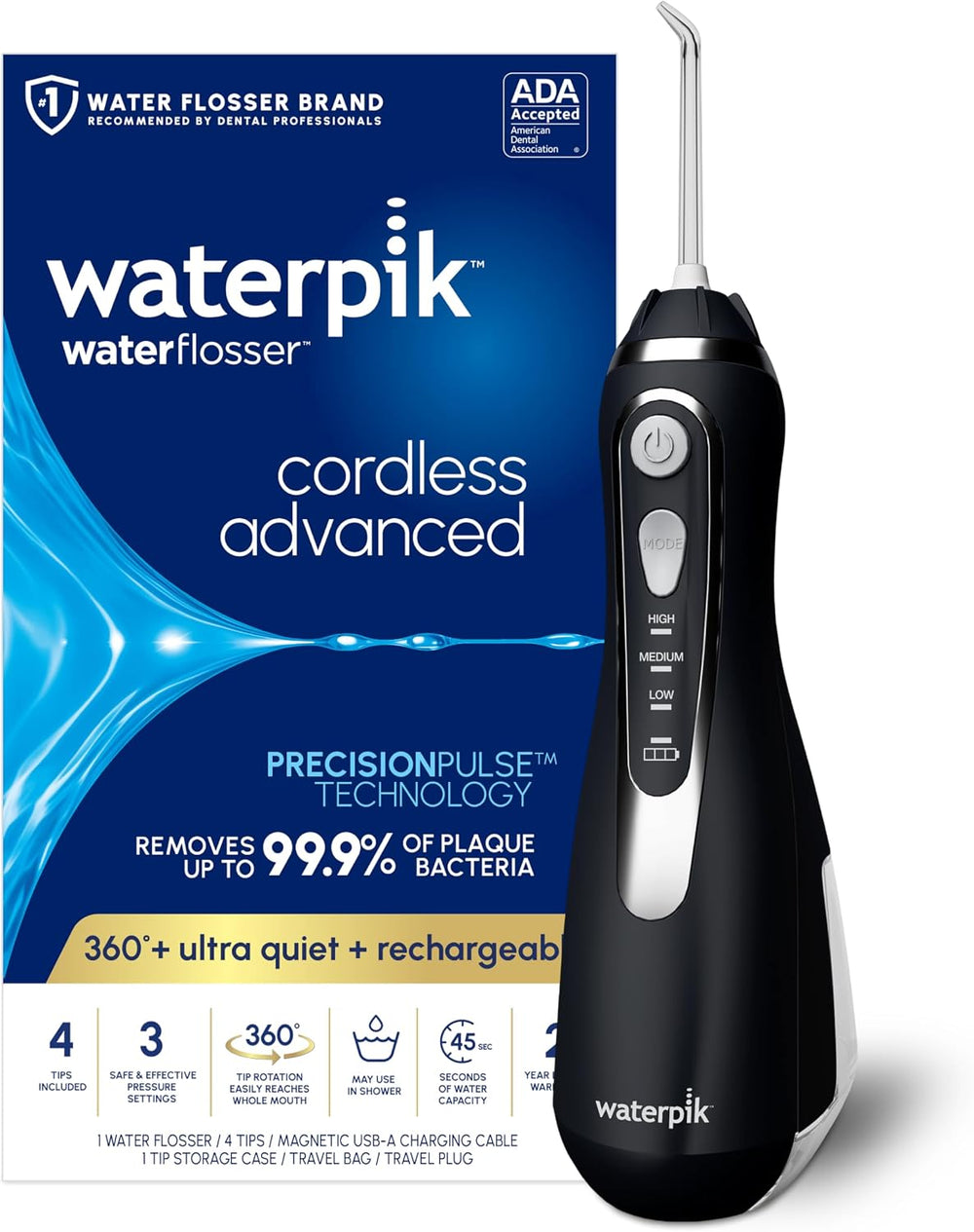 Waterpik Cordless Advanced 2.0 Water Flosser