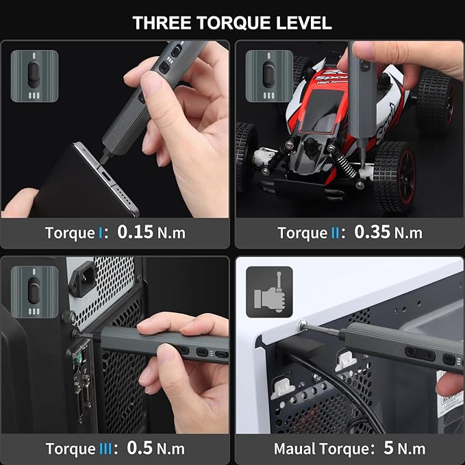 STREBITO Mini Electric Screwdriver, 155 in 1 Electric Precision Screwdriver Set