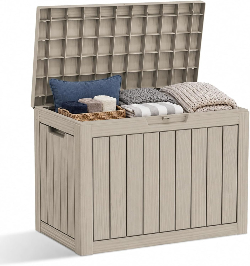 Resin Deck Box Waterproof Outdoor indoor Storage Box 50 Gallon
