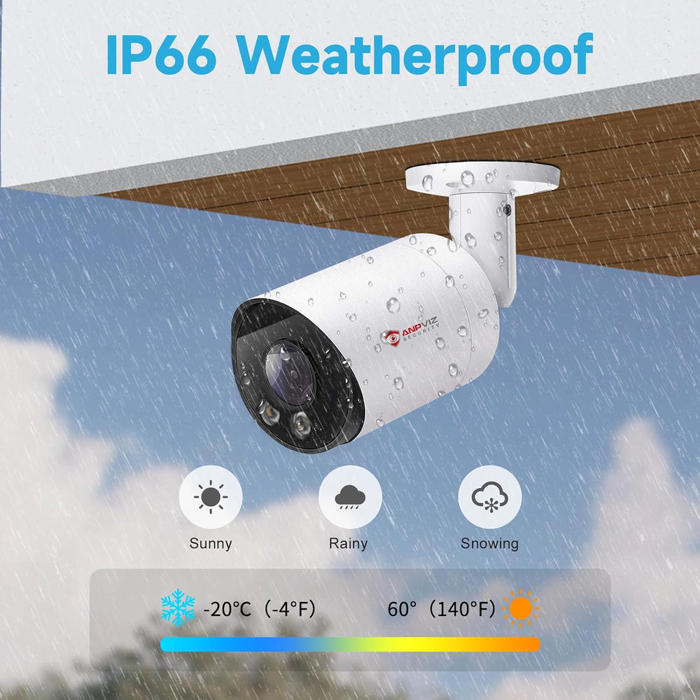Anpviz 5MP Bullet POE IP Security Camera for Outdoor Indoor