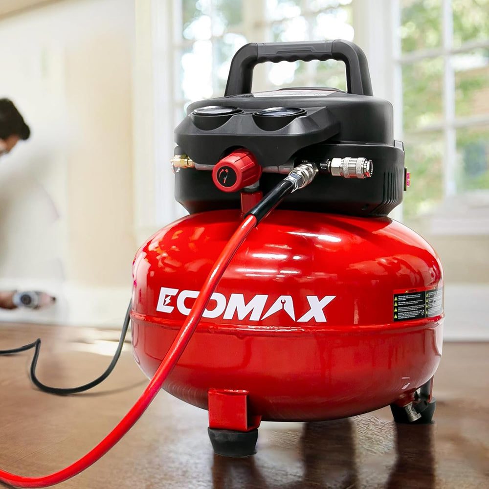 ECOMAX 6 Gallon Pancake Air Compressor 175PSI 3 CFM @ 90 PSI