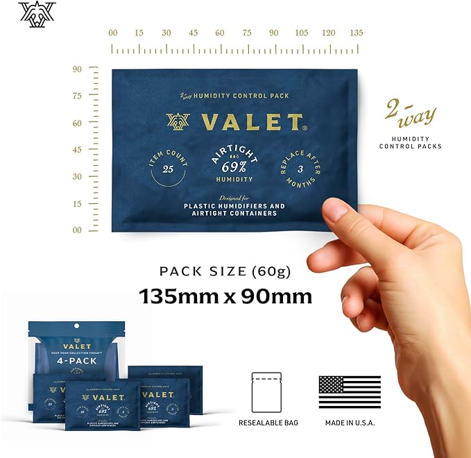 Valet 69% Two-Way Humidity Packs (12-Pack)