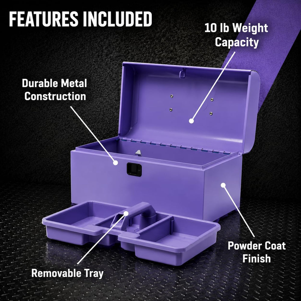 K.balt Retro Portable Mini Toolbox Lavender Steel Tool Box