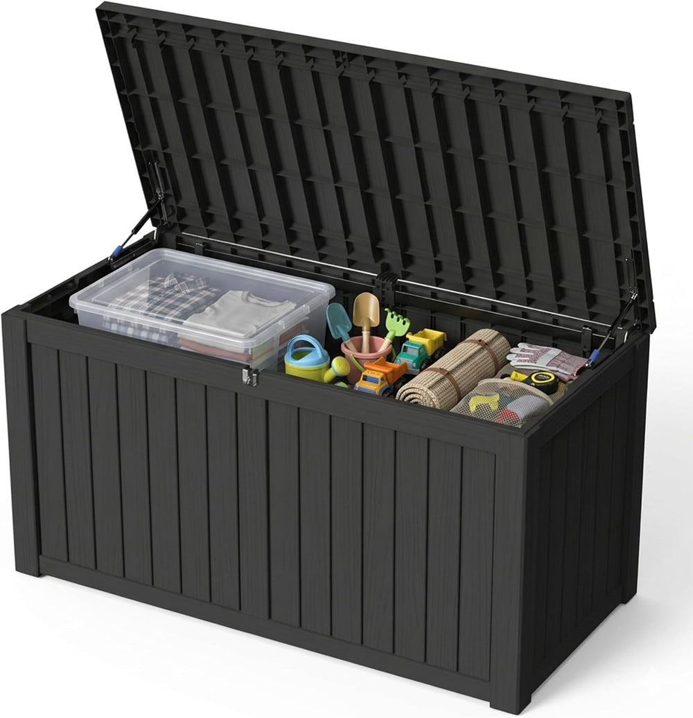 Outdoor Storage Box,180 Gallon Waterproof Deck Box [Upgraded 3.0]