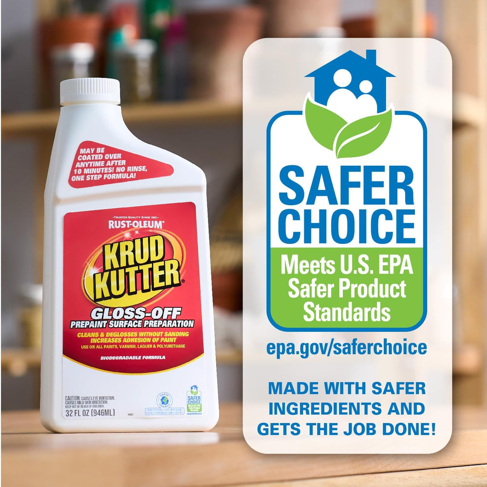 Krud Kutter GO326-6PK Gloss Off Prepaint Surface Preparation Cleaner, 32 oz, ...