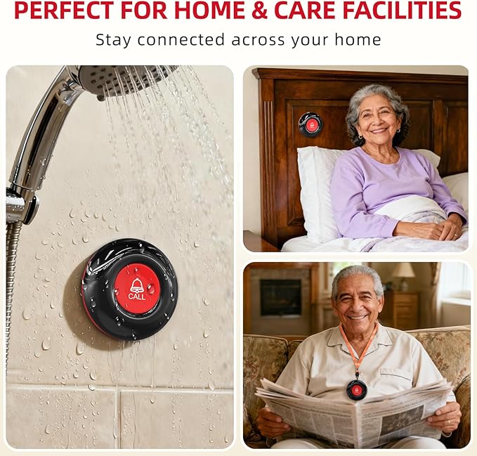 CallToU Caregiver Pager Wireless Call Bell Alert Button