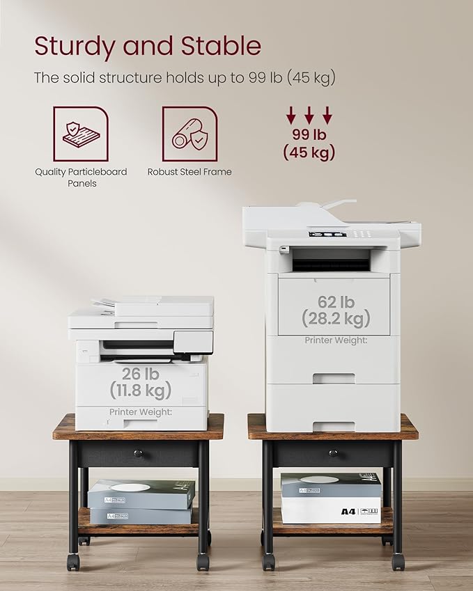VASAGLE Heavy-Duty Printer Stand