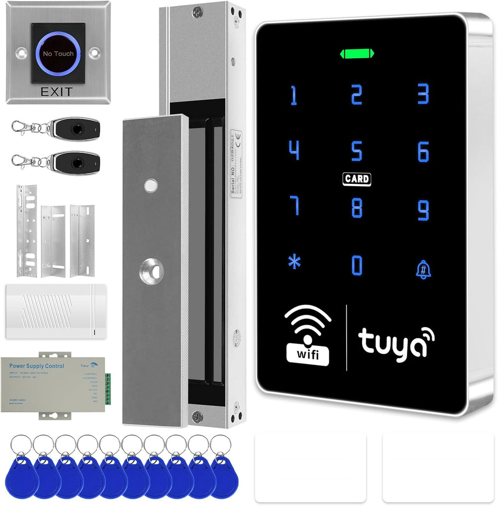 WiFi TUYA Complete Security Access System Kit with Waterproof RFID Touch Keyp...