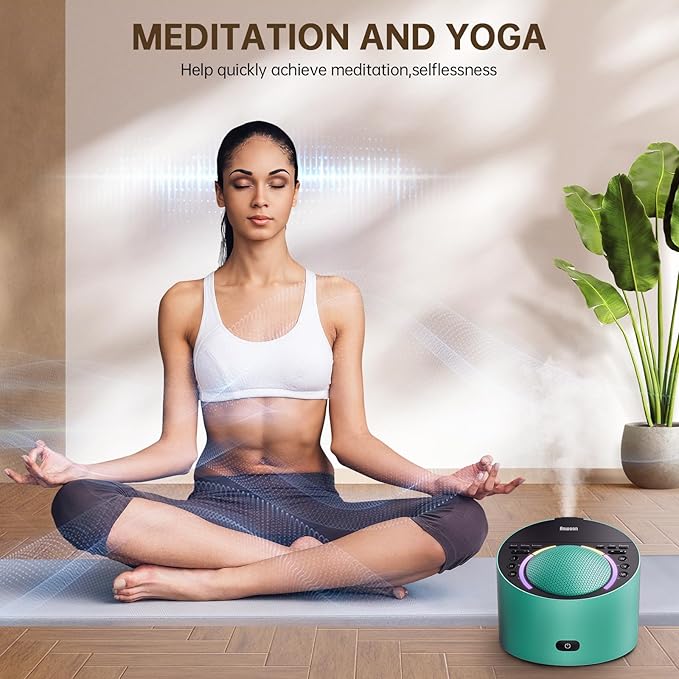 ANWOON Sound Machine & Aroma Diffuser Pro 4-in-1 Sleep System, Premium Metal