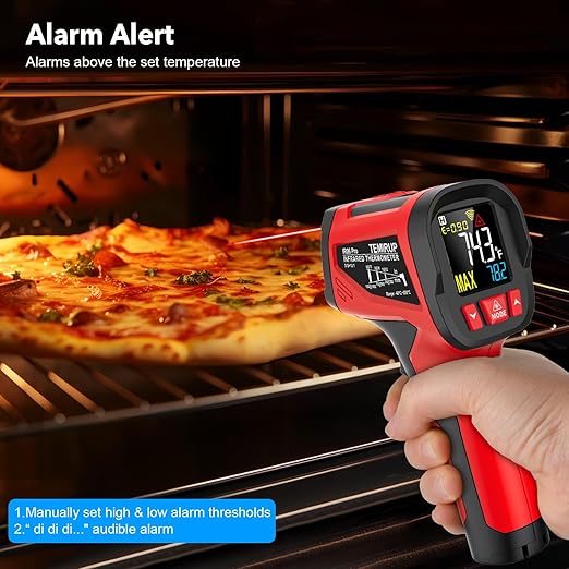 Infrared Thermometer Temperature Gun, TEMIRUP Digital IR Laser Thermometer