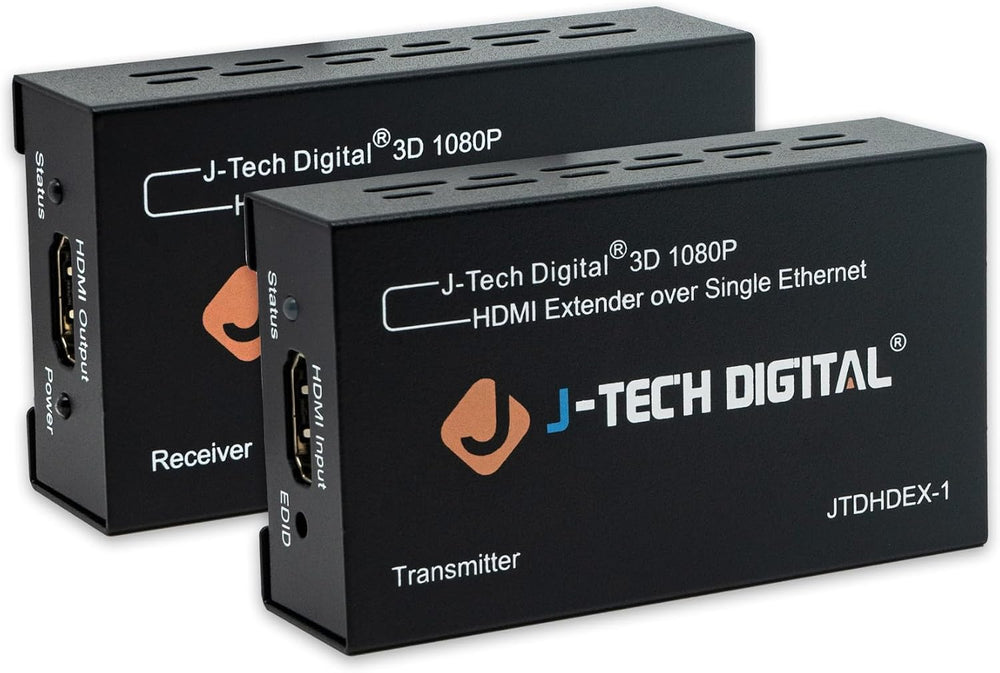 J-Tech Digital HDMI Extender over cat5e/6 1080P@200ft HDMI Balun Over Single
