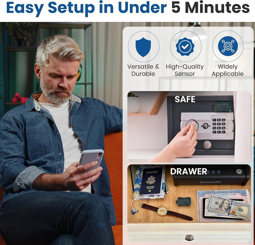 Instant Kini Safe Alert Wi-Fi Motion Sensor Alarm