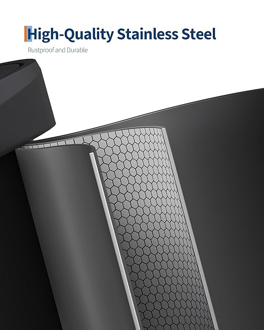 Garvee 21 gal / 80 L Metal Trash Can