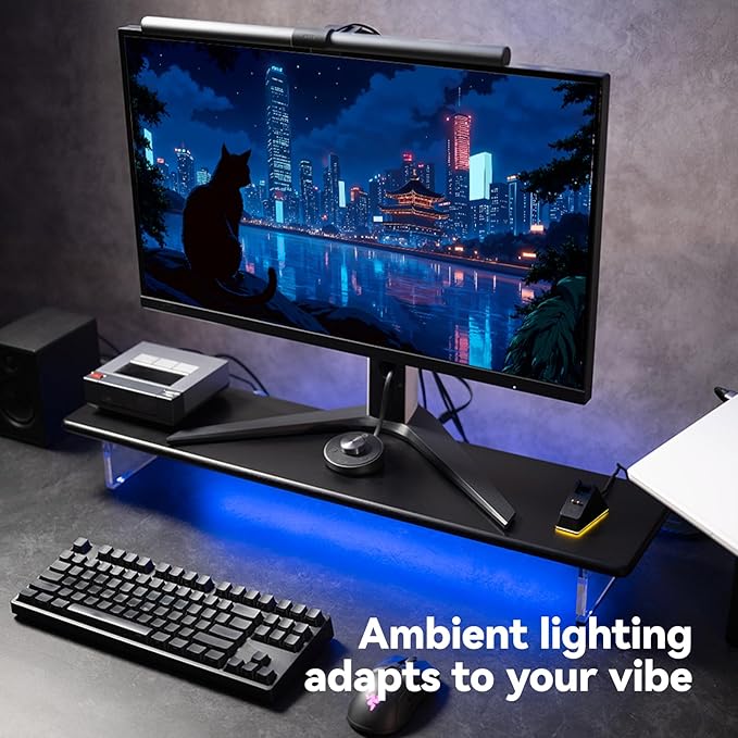 ROCDEER Bamboo Monitor Stand Riser