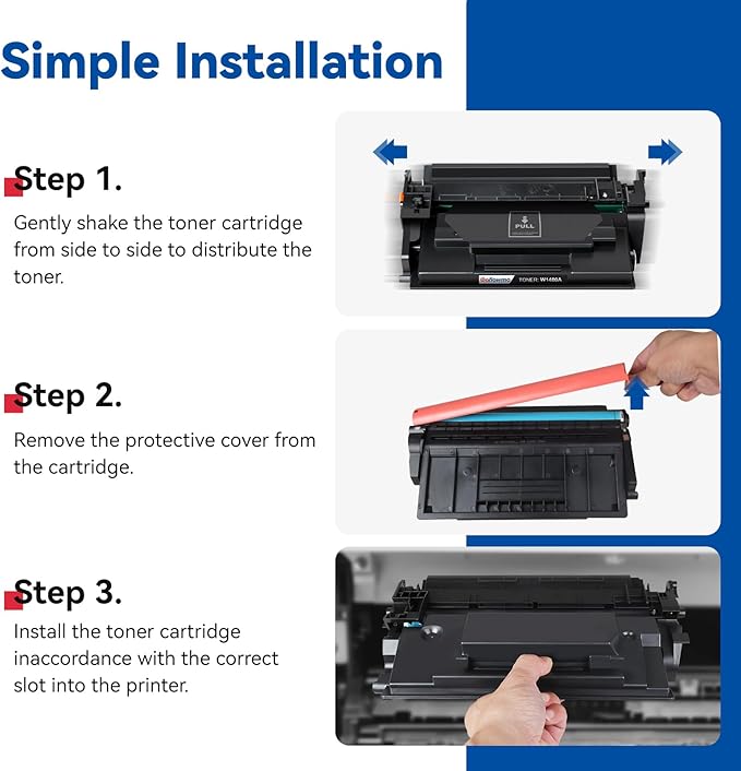 148X W1480X High Yield Toner Cartridges Compatible Replacement (2-Pack)