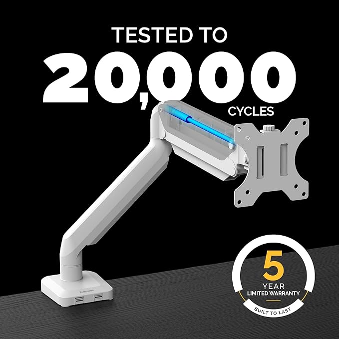 Fellowes Platinum Series Single Monitor Arm