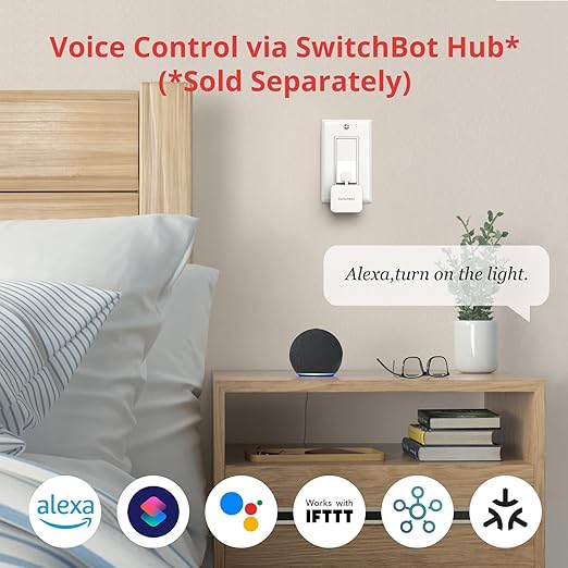 SwitchBot Bot White & Hub Mini Kit: Automate IR Devices & Physical Sw...