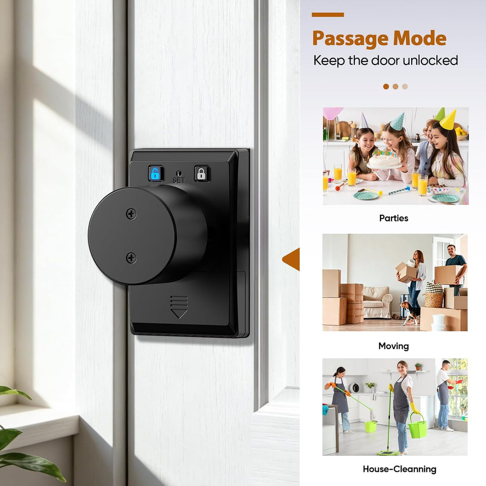Keyless Entry Door Knob Smart Keypad Door Lock with Code Zinc Alloy