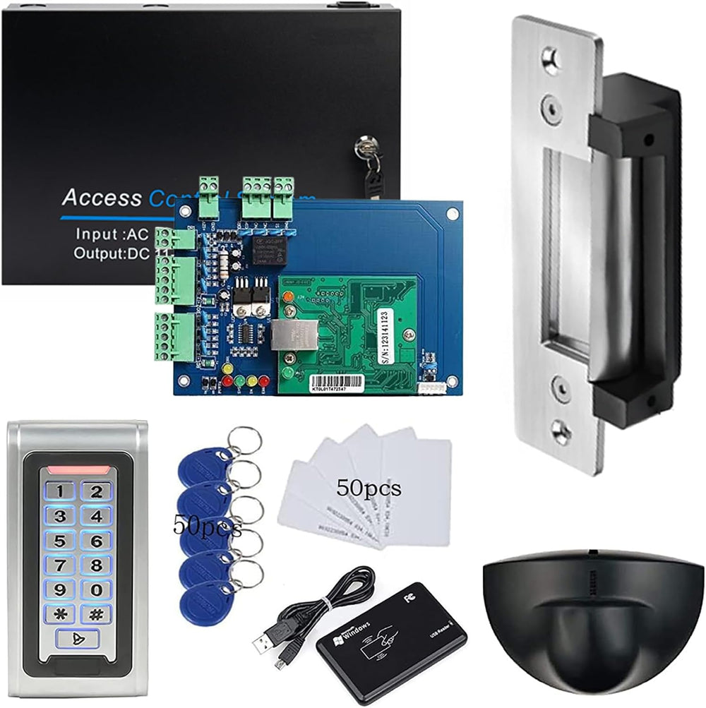 MENGQI-CONTROL 1-Door Security System Overhead Rex Exit Sensor Metal Combo