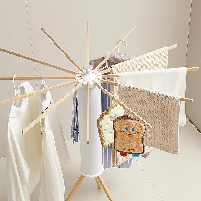 JOOM Tripod Clothes Drying Rack, Garment Rack Portable and Foldable Space