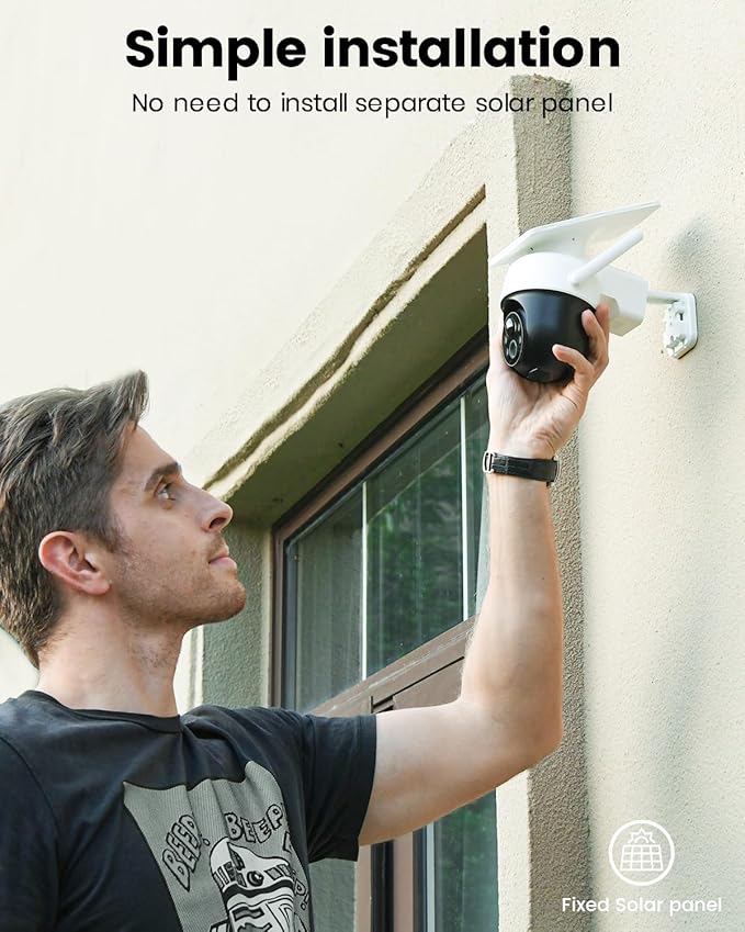aosu Solar Camera Outdoor Wireless