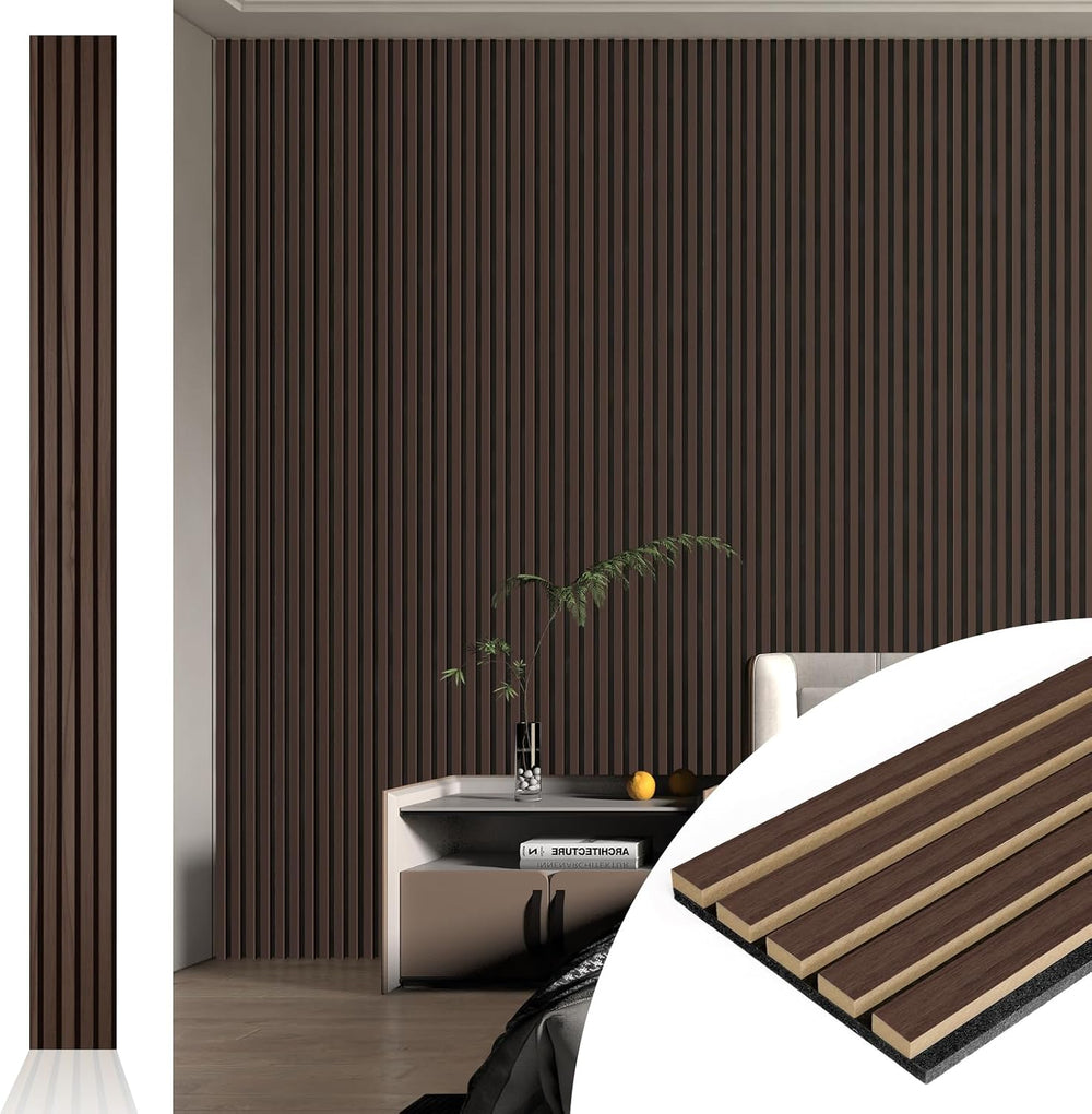 Art3d 4pcs-107 x 8in Slat Acoustic Panel