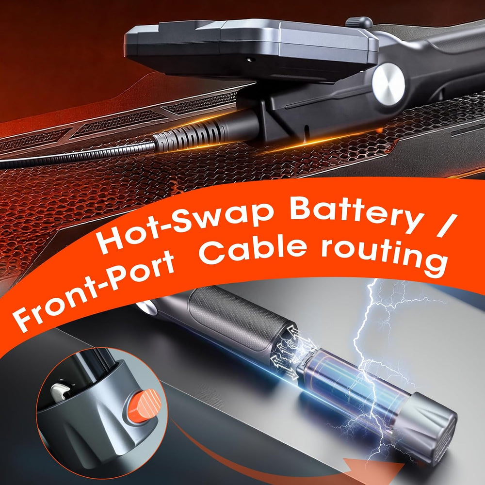 Articulating Borescope Camera with Light for Automotive,HVAC&Mechanics