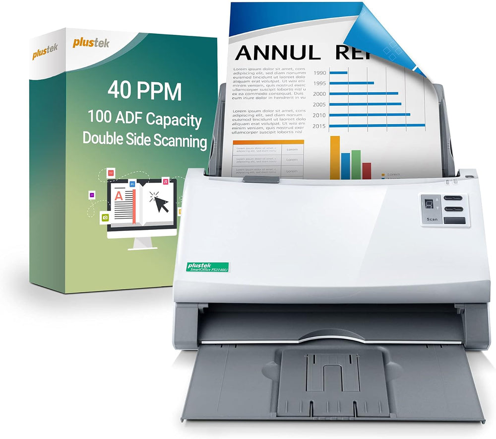 Plustek PS3140U Duplex Document Scanner, Citrix Ready & Twain Support