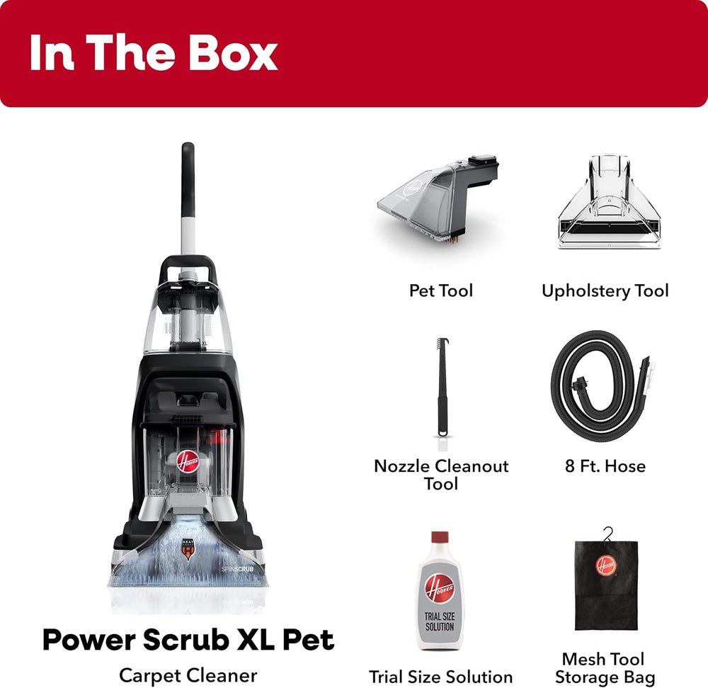 Hoover Powerscrub XL Pet Carpet Cleaner Machine, Upright Shampooer