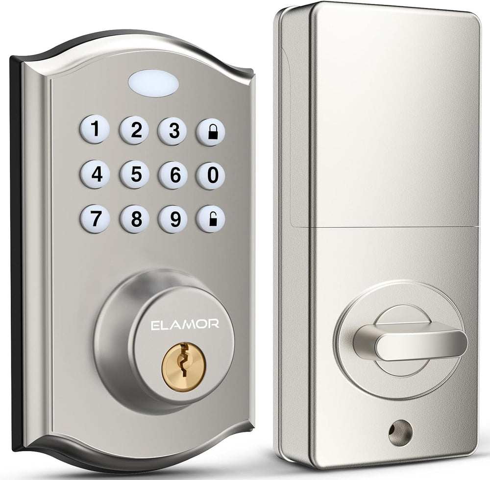 M19 Keyless Entry Door Lock with Keypads, Smart Deadbolt Lock SN