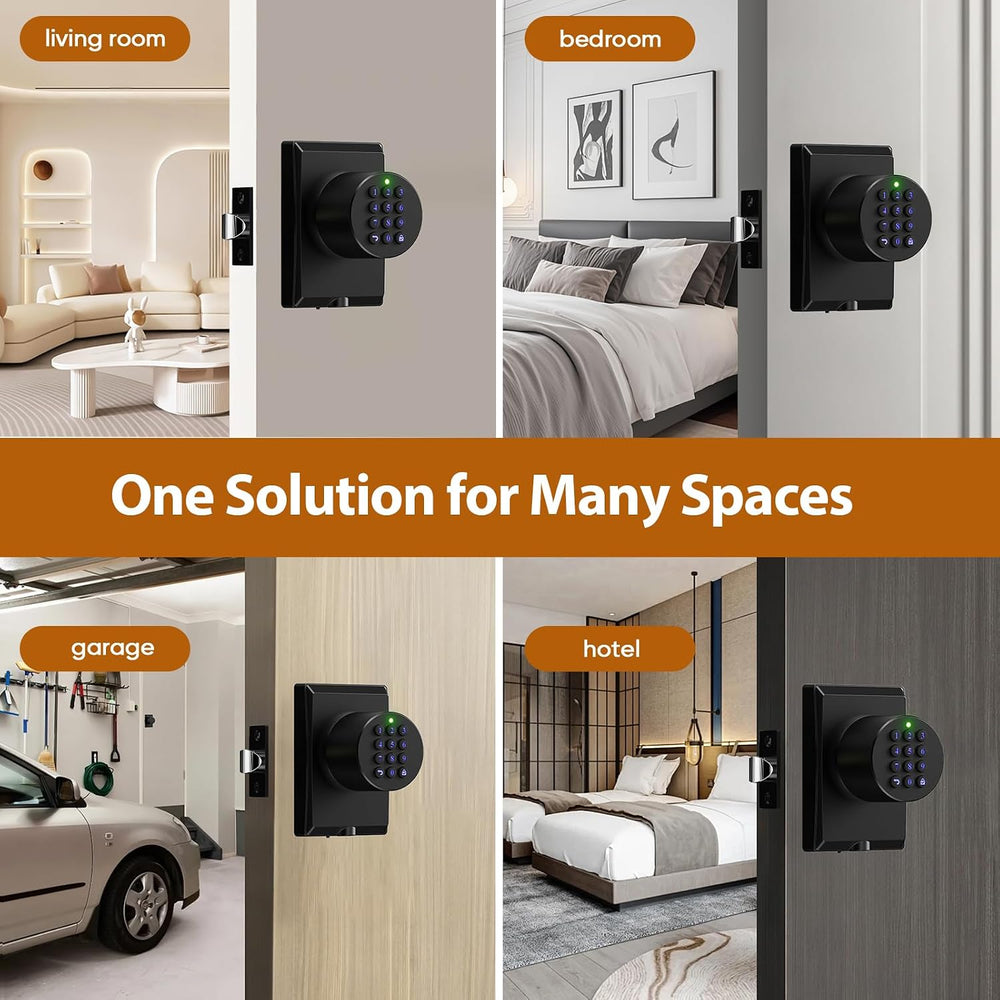 Keyless Entry Door Knob Smart Keypad Door Lock with Code Zinc Alloy