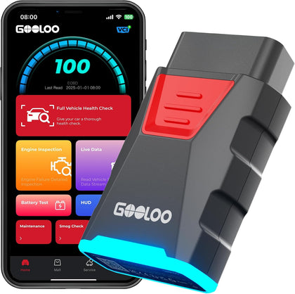 GOOLOO DEEPSCAN DS100 OBD2 Scanner Bluetooth，All System Diagnostic Tool Car