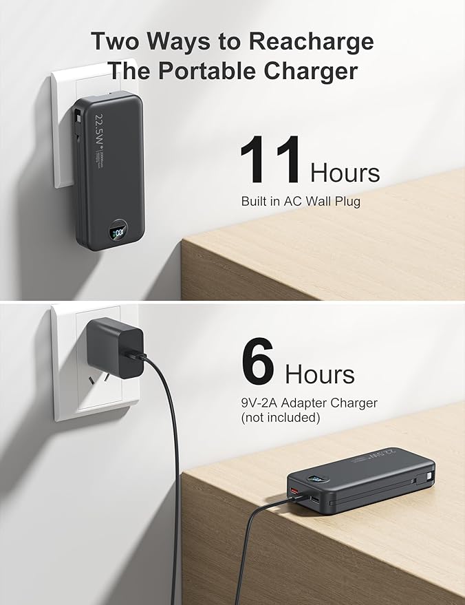 aonidi 20000mAh Ultra-Portable-Charger-Power-Bank PD20W
