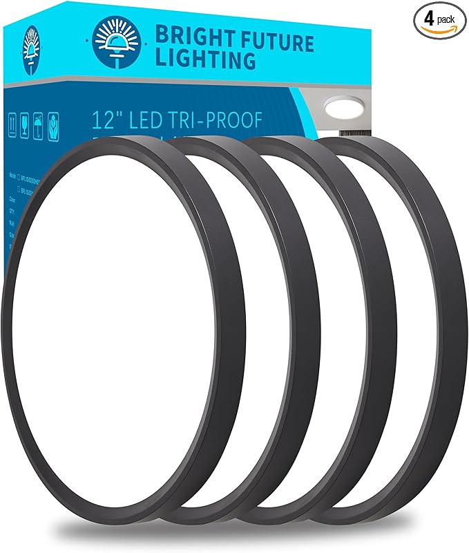 4pack 12 Inch Flush Mount Ceiling Light, 24w Led Ceiling Light,