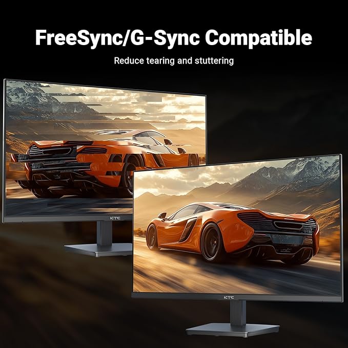 KTC 24 Inch FHD 1080P 100Hz Computer Monitor, VA Panel FreeSync PC Gaming