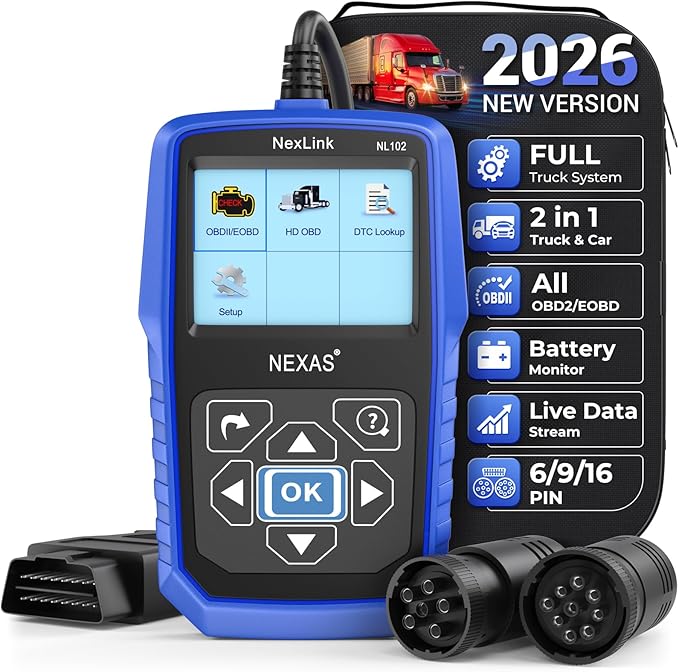 NEXAS Heavy Duty Truck Scanner NL102 Full System Diesel Truck Scan Tool