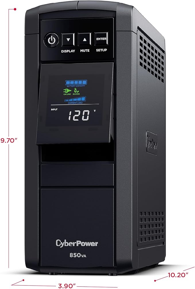 CyberPower CP850PFCLCD PFC Sinewave UPS Battery Backup and Surge Protector