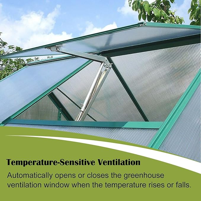 2PCS Auto Roof Vent Opener Automatic Greenhouse Window Opener