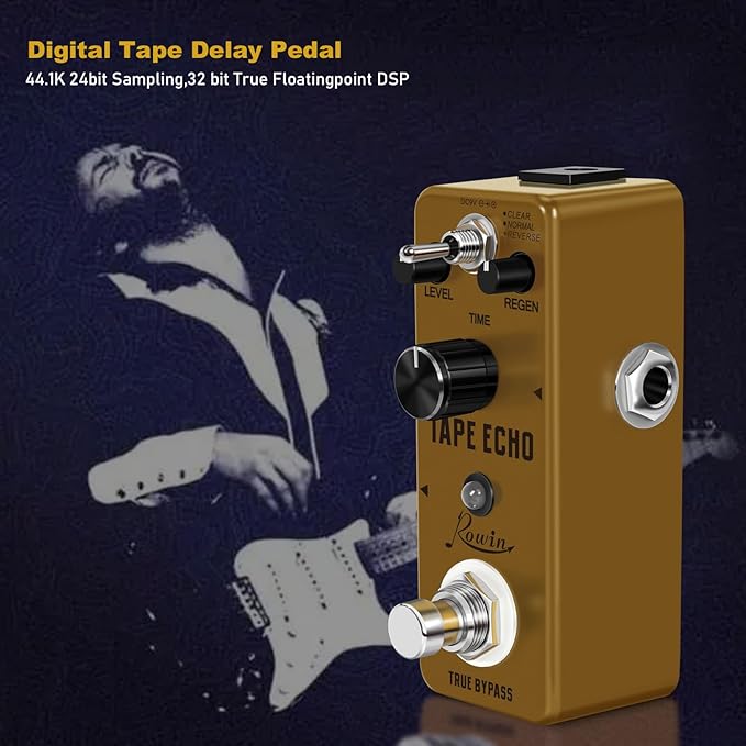 Rowin Tape Echo Delay Digital Guitar Effect Pedal