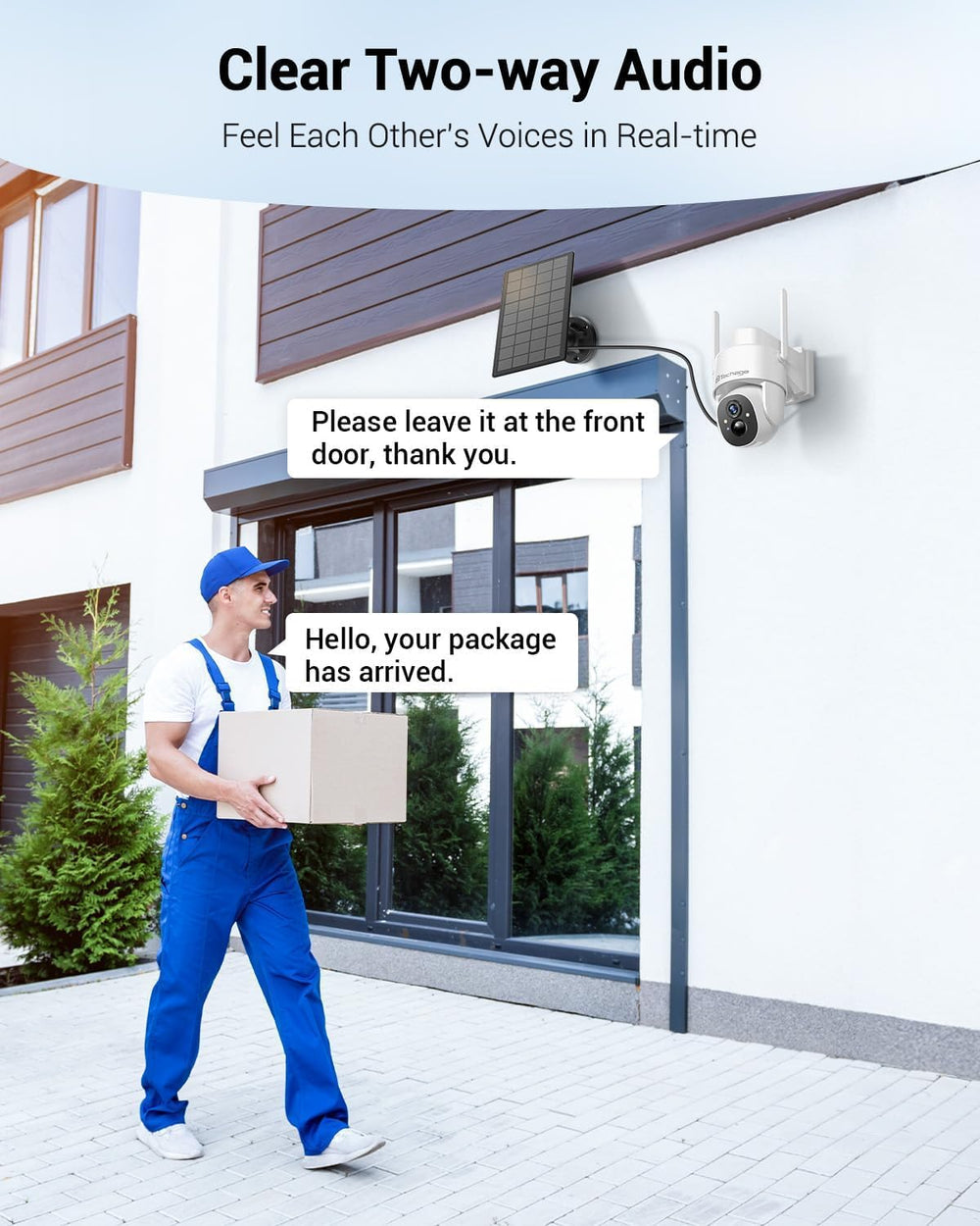 Solar Security Cameras Wireless Outdoor, 2K WiFi Cameras for Home Security