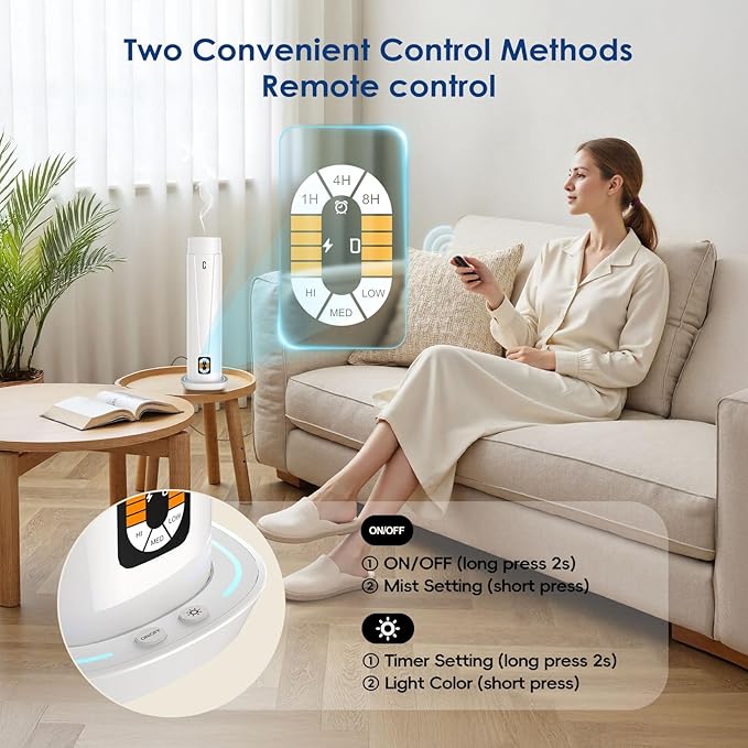 Waterless Scent Diffuser – 1200 Sq Ft Coverage, Essential Oil Diffuser