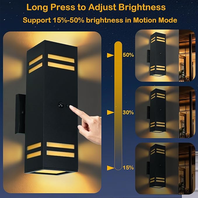 iYogaled Dusk to Dawn Motion Sensor Porch Light