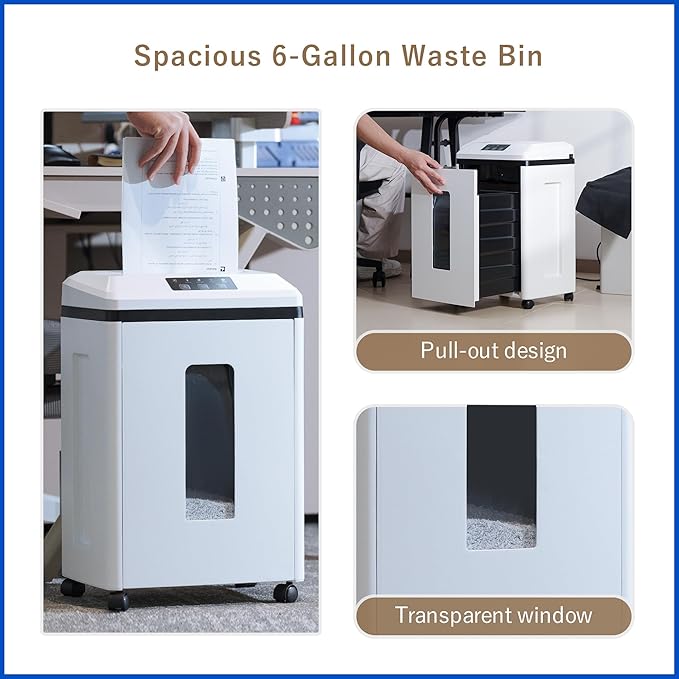 Effeluviate Professional Commercial Paper Shredder: P-7 Security Super