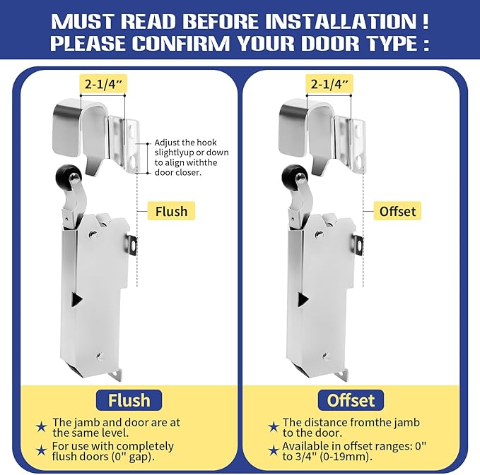 Hydraulic Door Closer, Exposed Installation. Door Closer