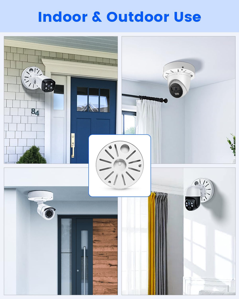 Metal Security Camera Junction Box, Cable Concealment Base Boxes