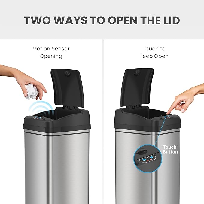 iTouchless 13 Gallon Kitchen Trash Can