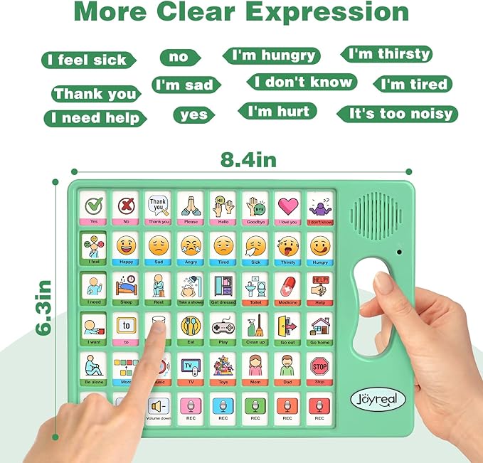 Joyreal AAC Device for Autism, Non Verbal Communication Tools for Speech