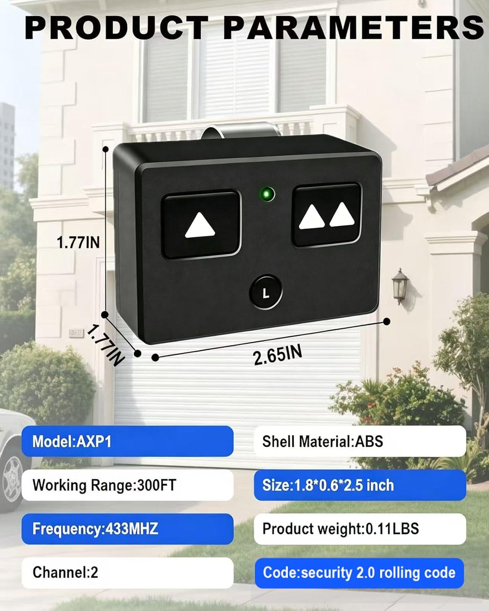Gh ost Remote Transmitter AXS1 AXP1 3 or 5 Button for Automatic Gate Opener