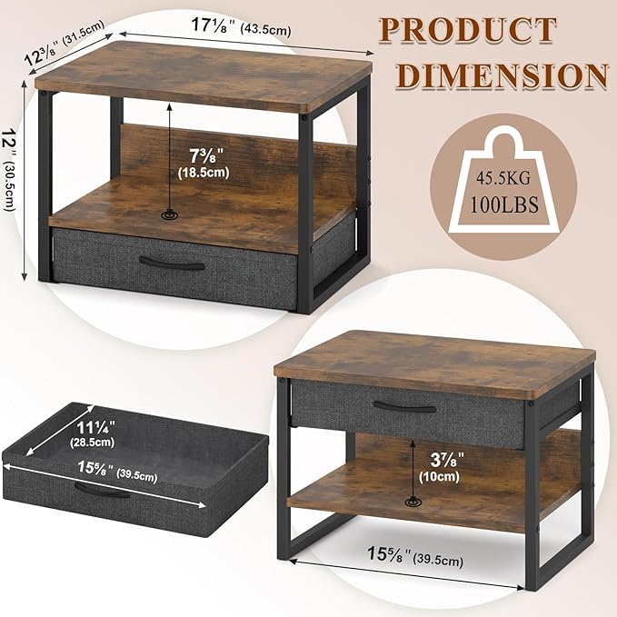 MARTY Printer Stand with Storage Drawer